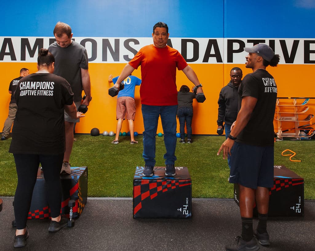 Personal training at Champions Adaptive Fitness