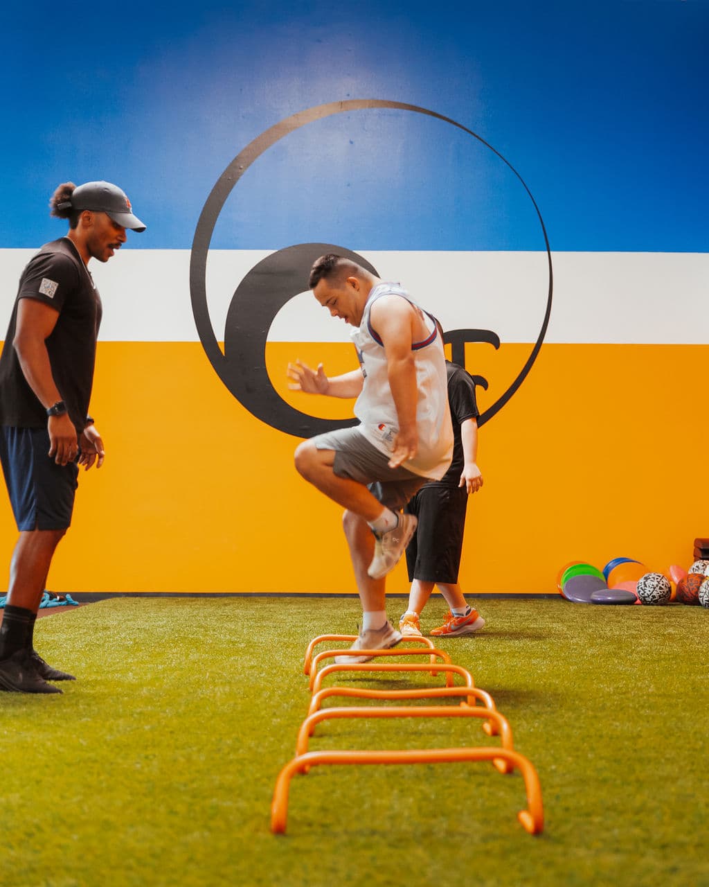 Group sports performance training session